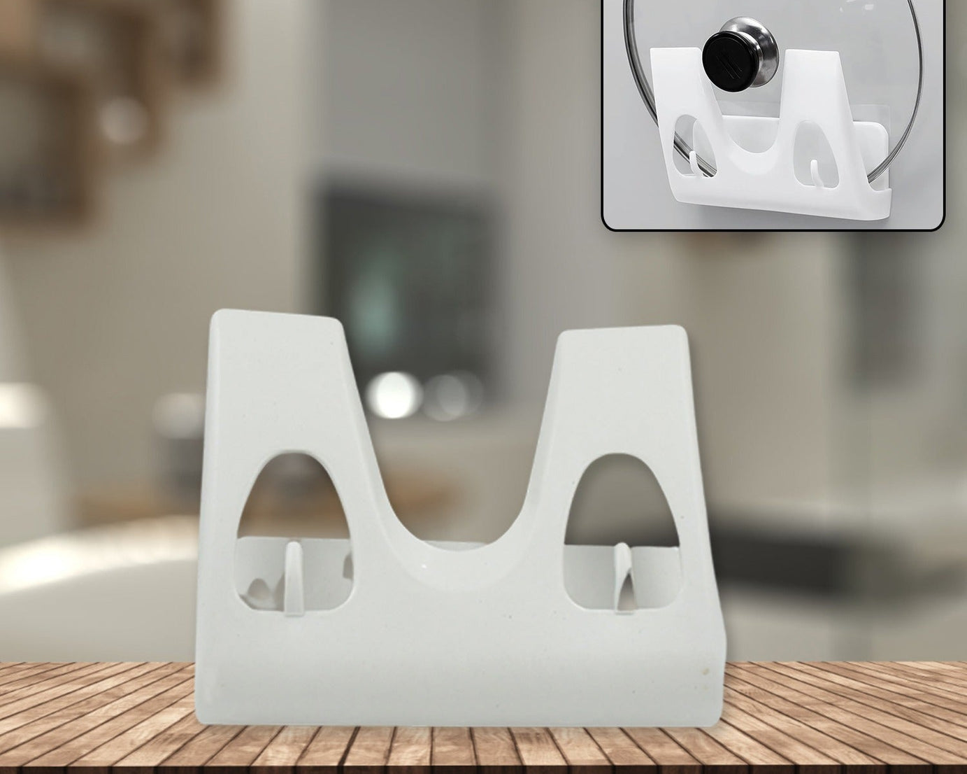 Multifunction Kitchen Rack: Plate, Dish Rack, Pot Lid Holder (Wall Mounted)