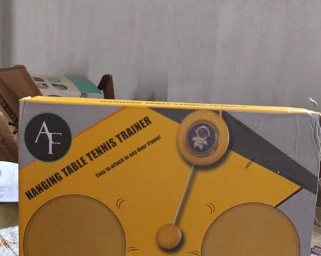 Portable Indoor Hanging Table Tennis with Five Ball, Table Tennis Self Training Set