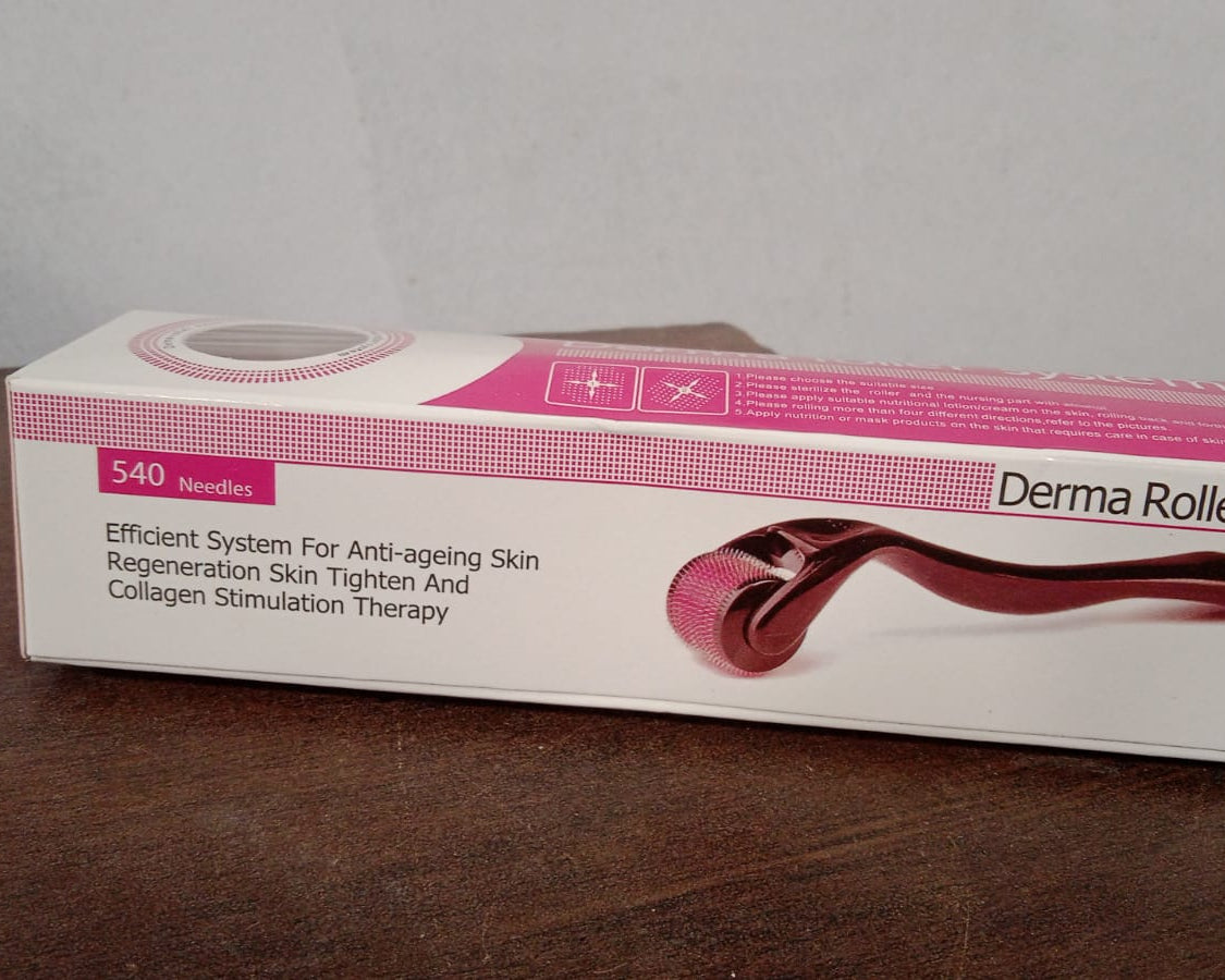 Derma Roller Anti Ageing and Facial Scrubs & Polishes Scar Removal Hair Regrowth (0.75mm)