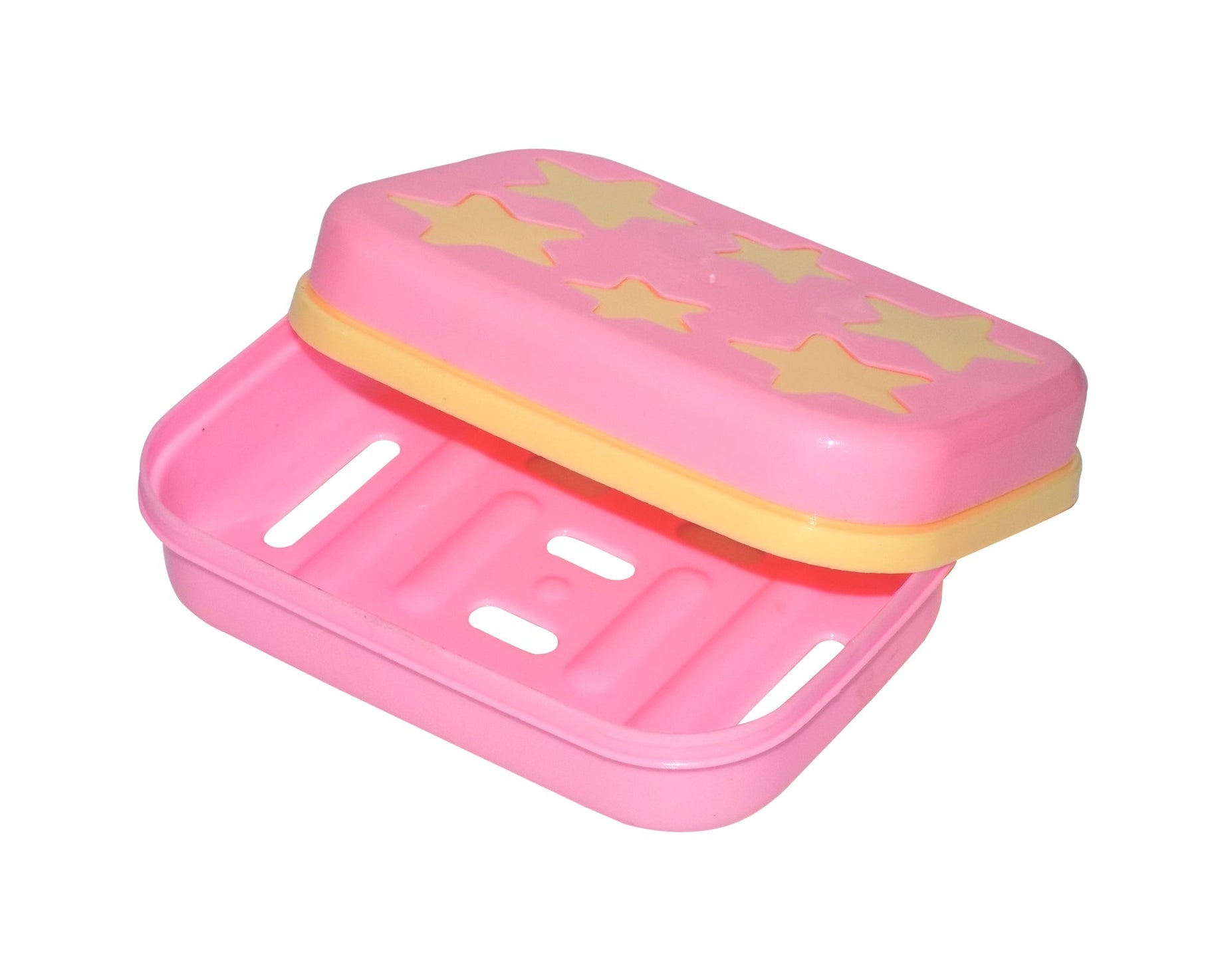 Soap case holder with SKU code, star-shaped for stylish bathroom use.