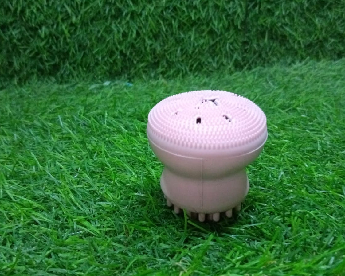 Facial Cleansing Brushes, Cute Octopus Shape Silicone Face Scrubber Massager Skincare Tool (1PC)