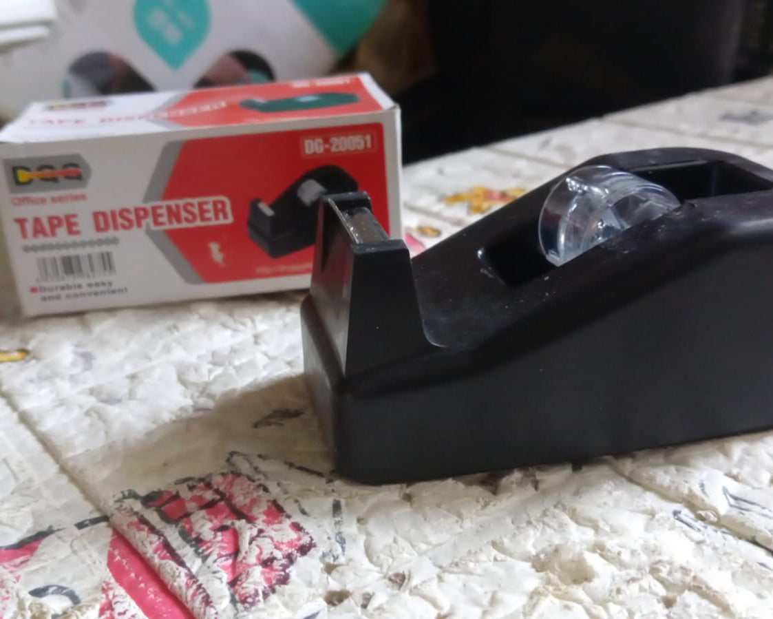 9515 Plastic Tape Dispenser Cutter for Home Office use, Tape Dispenser for Stationary, Tape Cutter Packaging Tape (1 pc / 237 Gm)