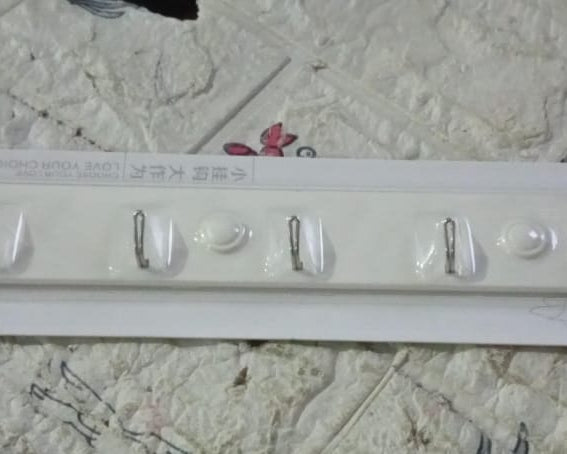 4041 Multipurpose hangers, Wall Door Hooks Rail for Hanging Clothes for Hanging Hook Rack Rail, Extra Long Coat Hanger Wall Mount for Clothes, Jacket, Hats, 6 Hook