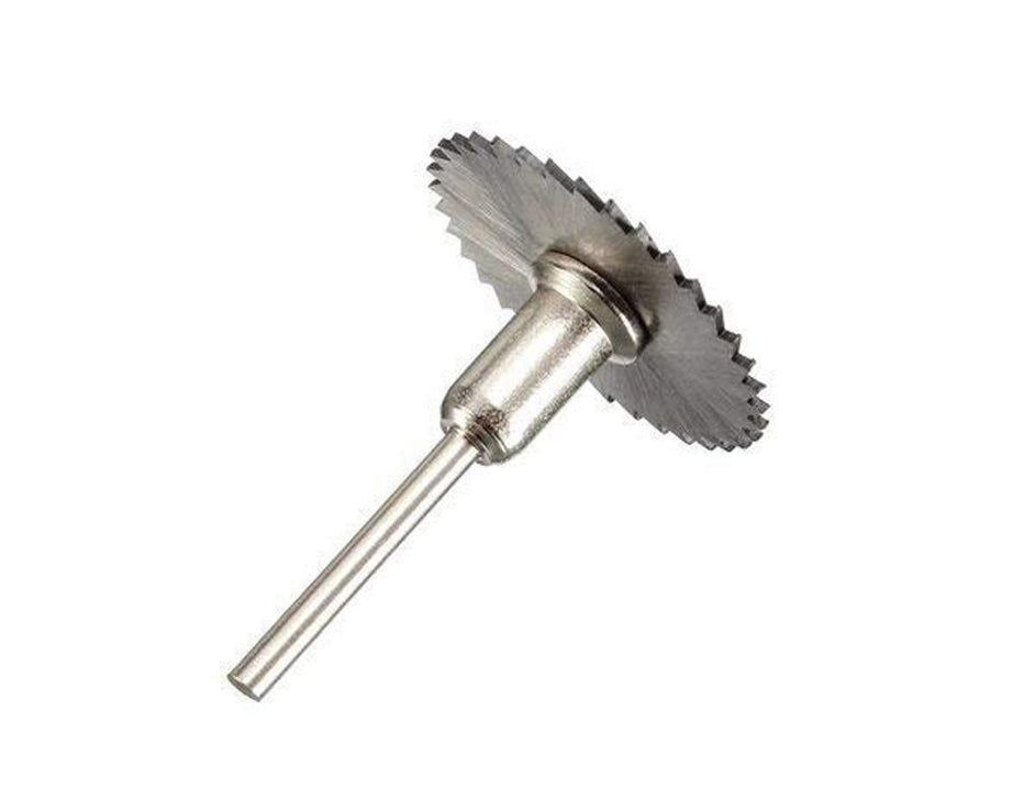 HSS circular saw blade with sharp edges.