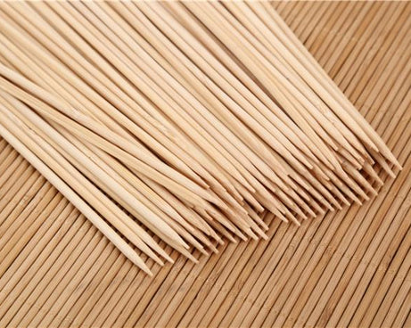 Camping Wooden Color Bamboo BBQ Skewers Barbecue Shish Kabob Sticks Fruit Kebab Meat Party Fountain Bamboo BBQ Sticks Skewers Wooden (20cm)
