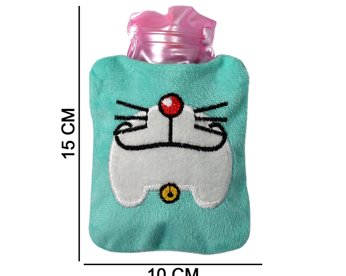 6529 Doremon Cartoon small Hot Water Bag with Cover for Pain Relief, Neck, Shoulder Pain and Hand, Feet Warmer, Menstrual Cramps.