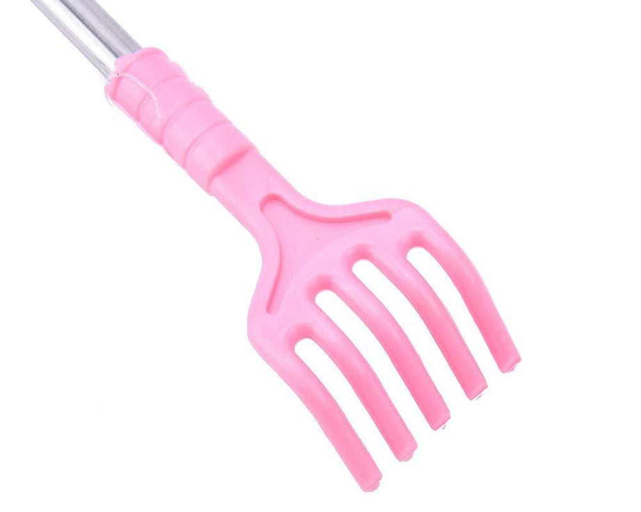 Telescopic scratching massager for back.