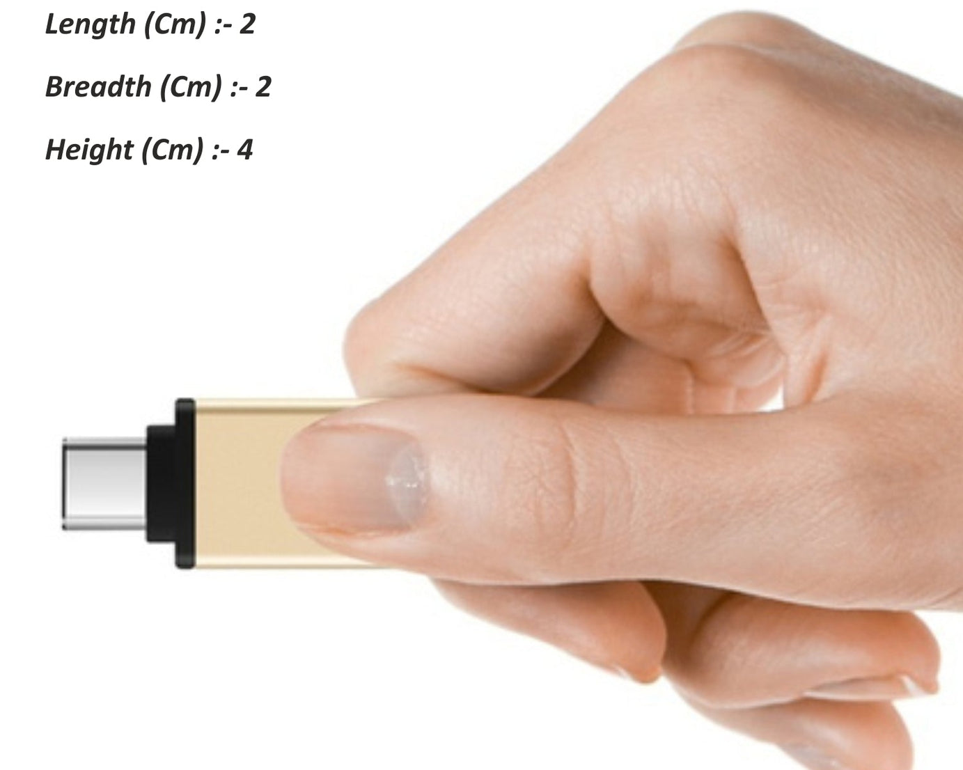 OTG adapter for Type-C to USB connection.