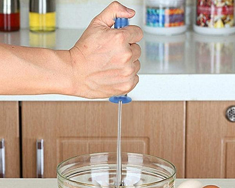 Durable stainless steel blender for mixing various beverages and ingredients.
