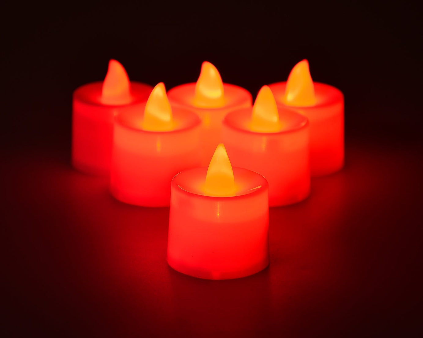 Smokeless LED tea light candles