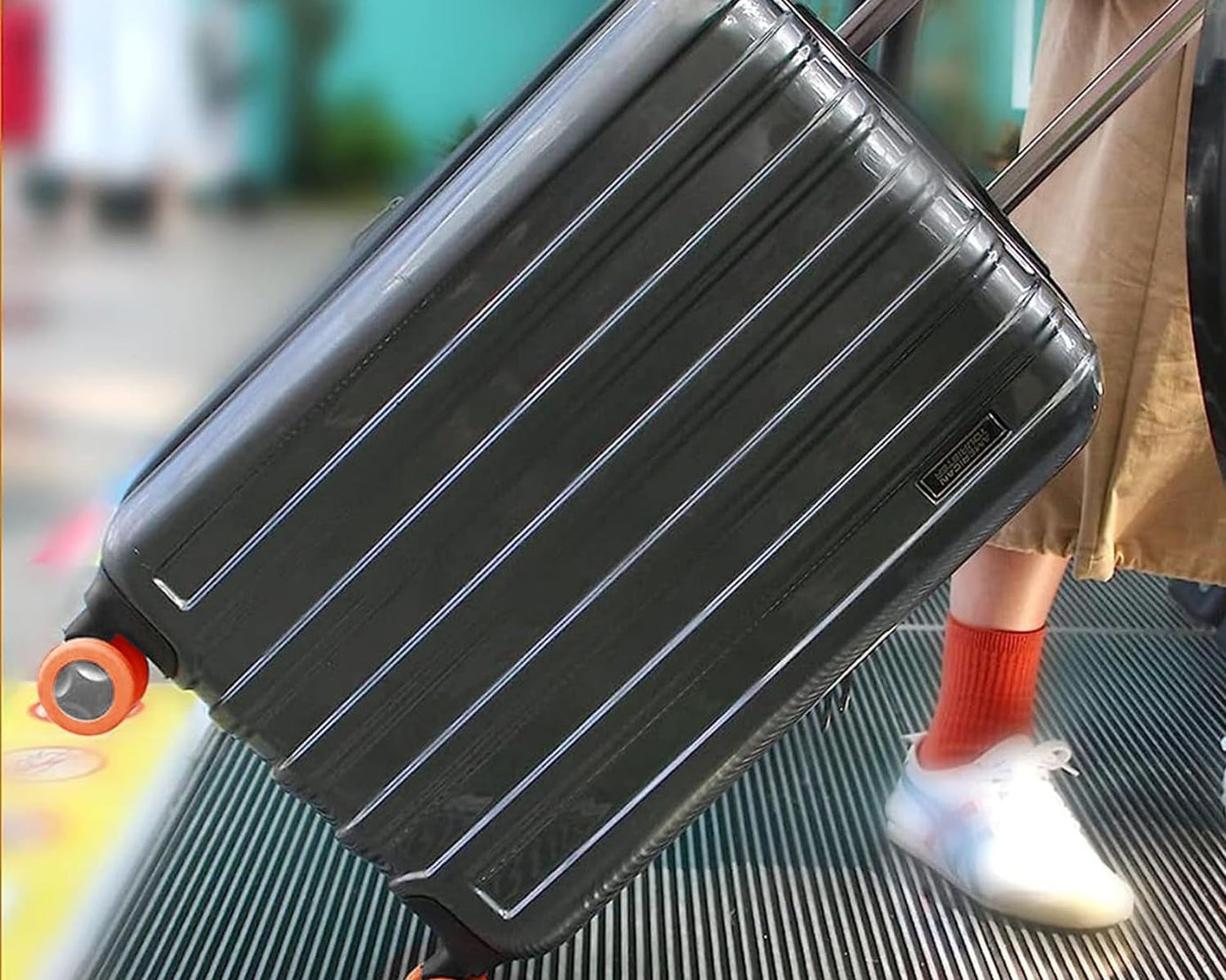 Luggage Wheel Covers, 8 Pcs Luggage Wheel Covers For Suitcase, Reduce Noise For Travel Luggage Suitcase, Silicone Suitcase Wheels Cover, For Protect Suitcase Wheels (8 Pcs)