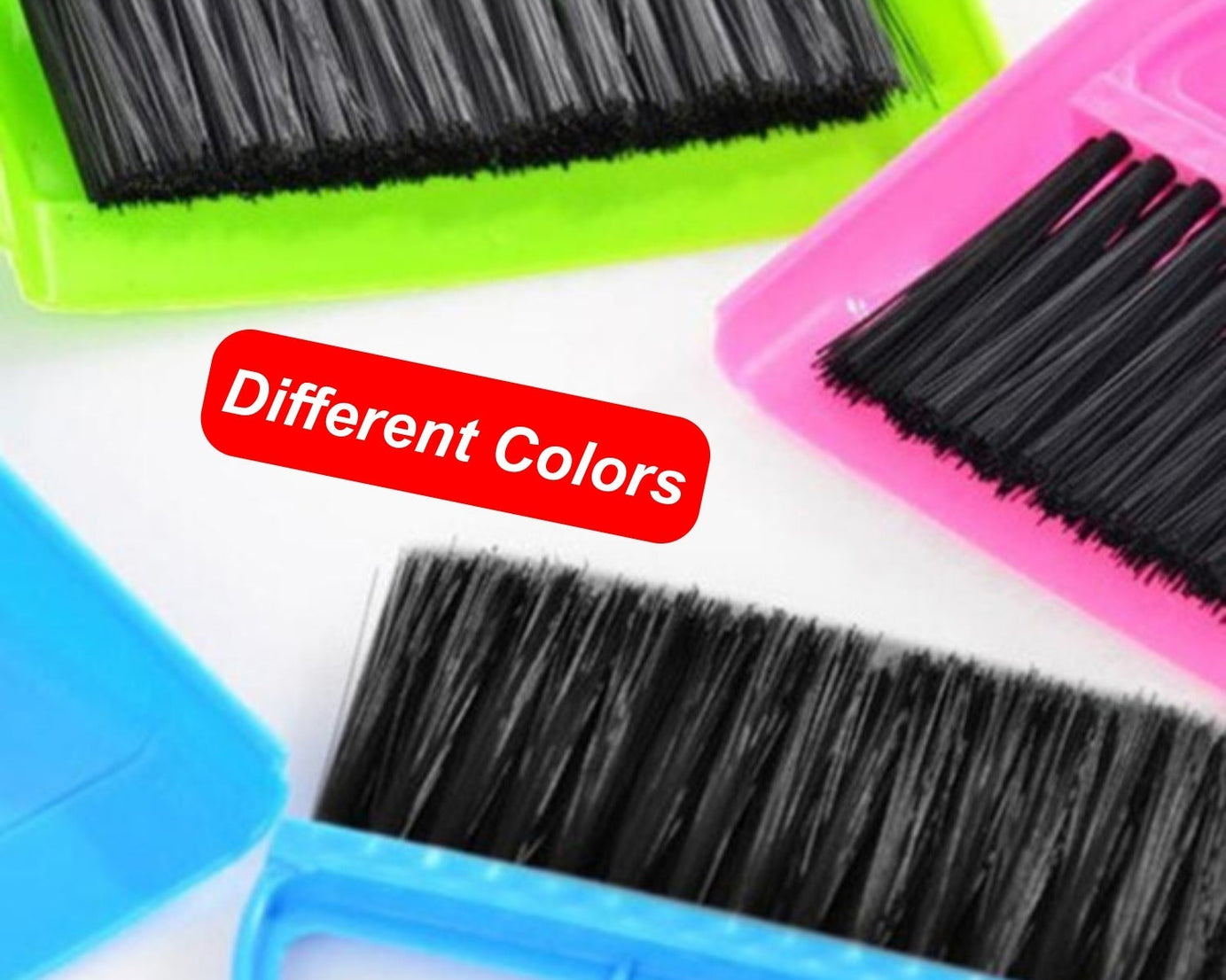 Convenient mini dustpan set for efficient cleaning.
