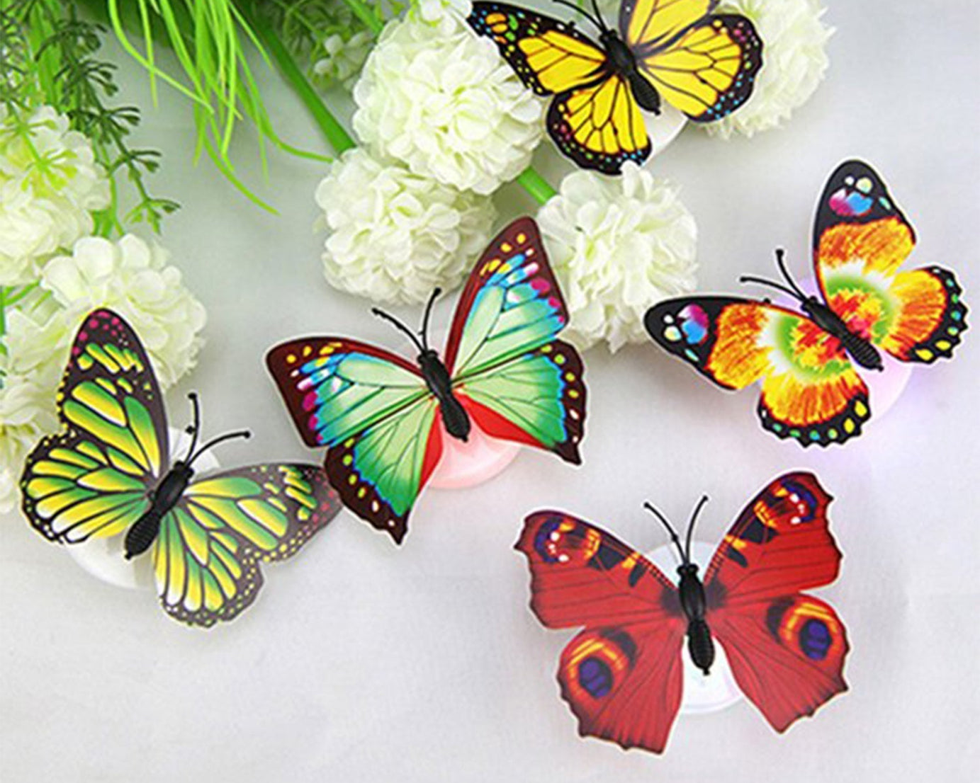 The Butterfly 3D Night Lamp Comes with 3D Illusion Design Suitable for Drawing Room, Lobby.n  (Loose)