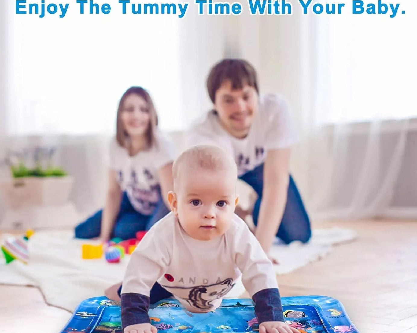 Play mat for baby with water activity
