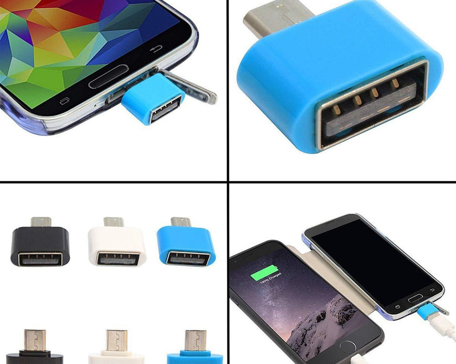 OTG adapter for Android with USB 2.0 support.