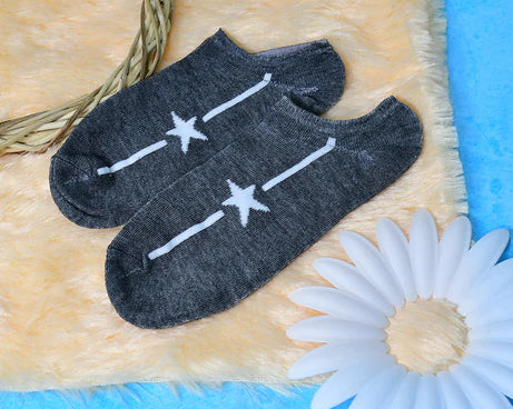 1 PAIR SOCKS PRINTED TRENDY MULTIPLE DESIGNER SOCKS (3 Different Size / Mix Design)<br>