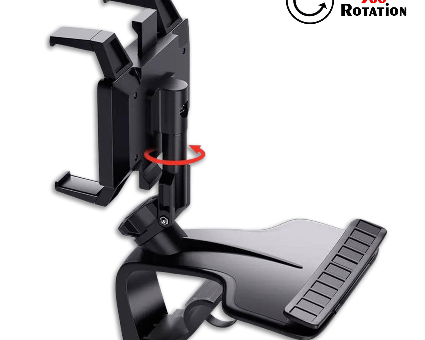 Car Mobile Phone Holder Mount Stand with 360 Degree. Stable One Hand Operational Compatible with Car Dashboard.