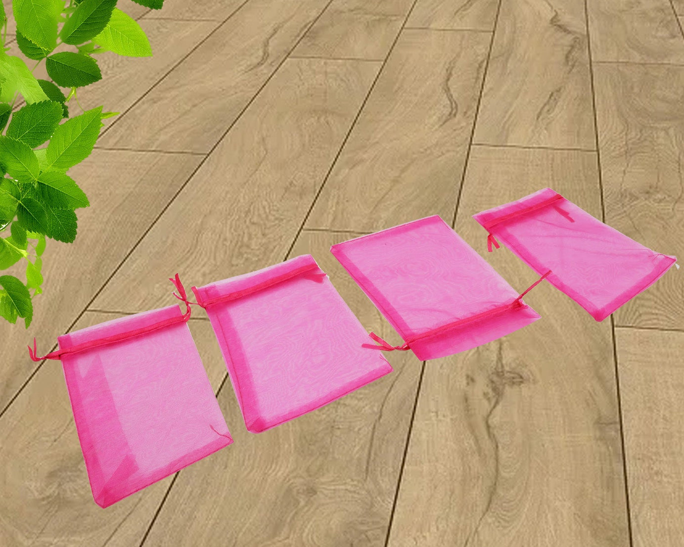 8019 Organza Gift Bags Small Mesh Bags Drawstring Gift Bags Christmas Drawstring Organza Gift Bags, Wedding Party Festival Gift Bags (50 Pcs Set)