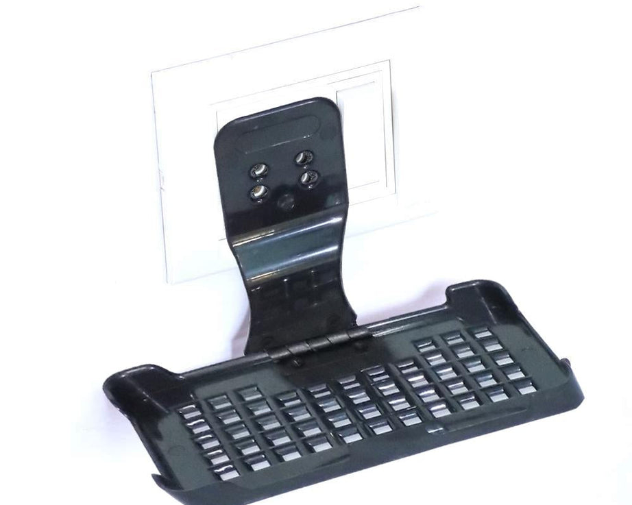 Charging stand with wall mount for mobile phones.