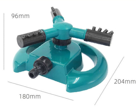 Water sprinkler with adjustable spray angles for garden irrigation