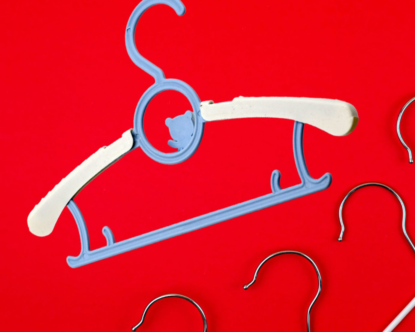 Large Dress Hanger Plastic Adjustable Child, Plastic Hangers Space Saving Lightweight Hangers, for Clothes, Coat, Shirt, Closet Cloth Hangers Ideal (5pc)