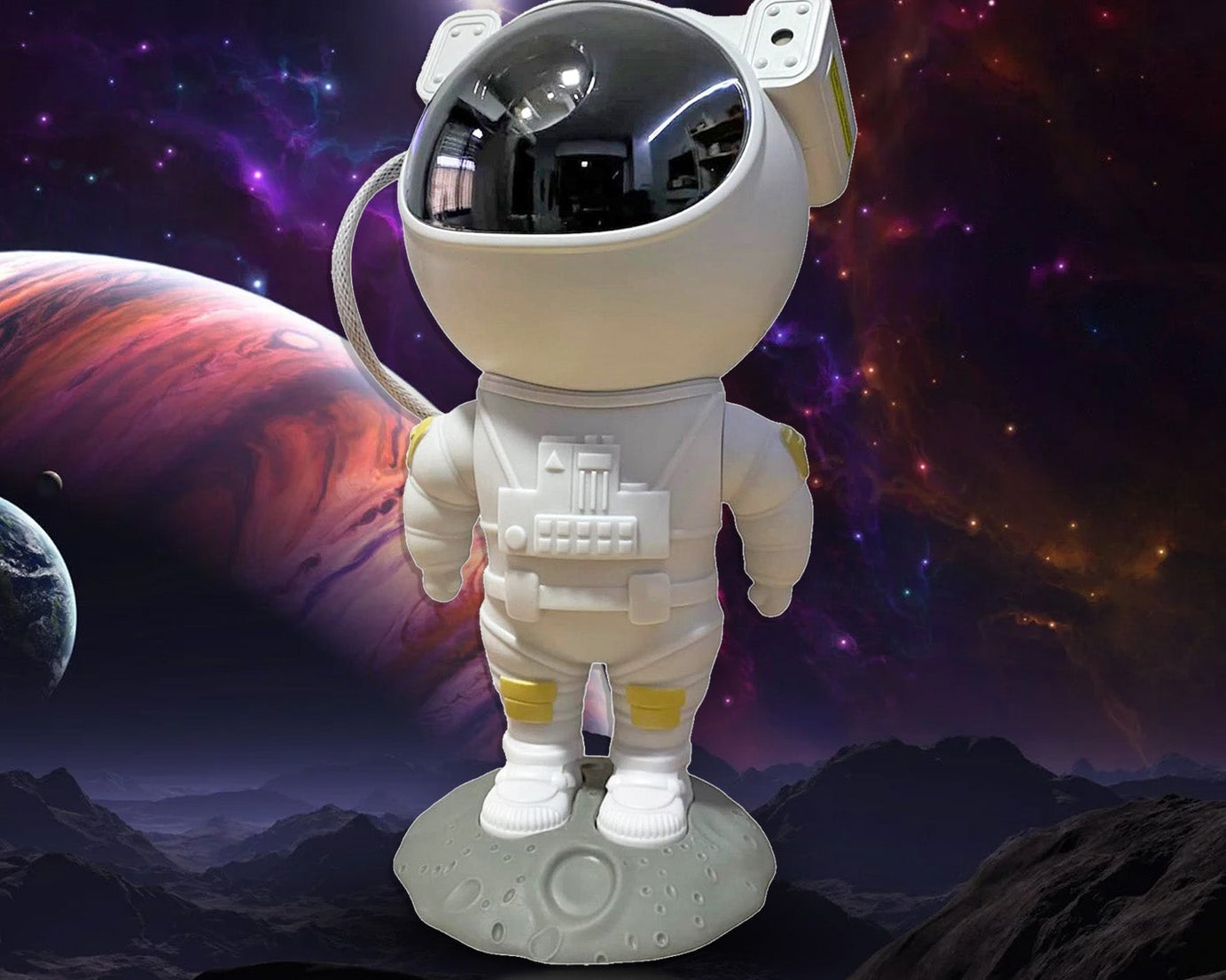Robot Sky Space Stars Light Astronaut Galaxy Projector, Night lamp, Bedroom, Kids, Projector, Remote Control, Star Projector Will Take Children's to Explore The Vast Starry Sky for Adults, raksha bandhan, Diwali Gift