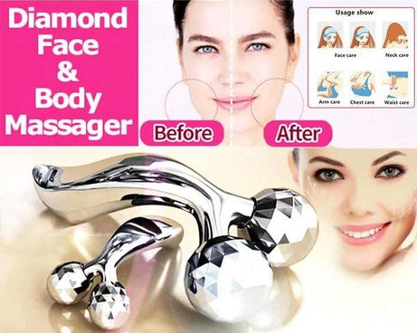 3D roller massager for facial skin care.