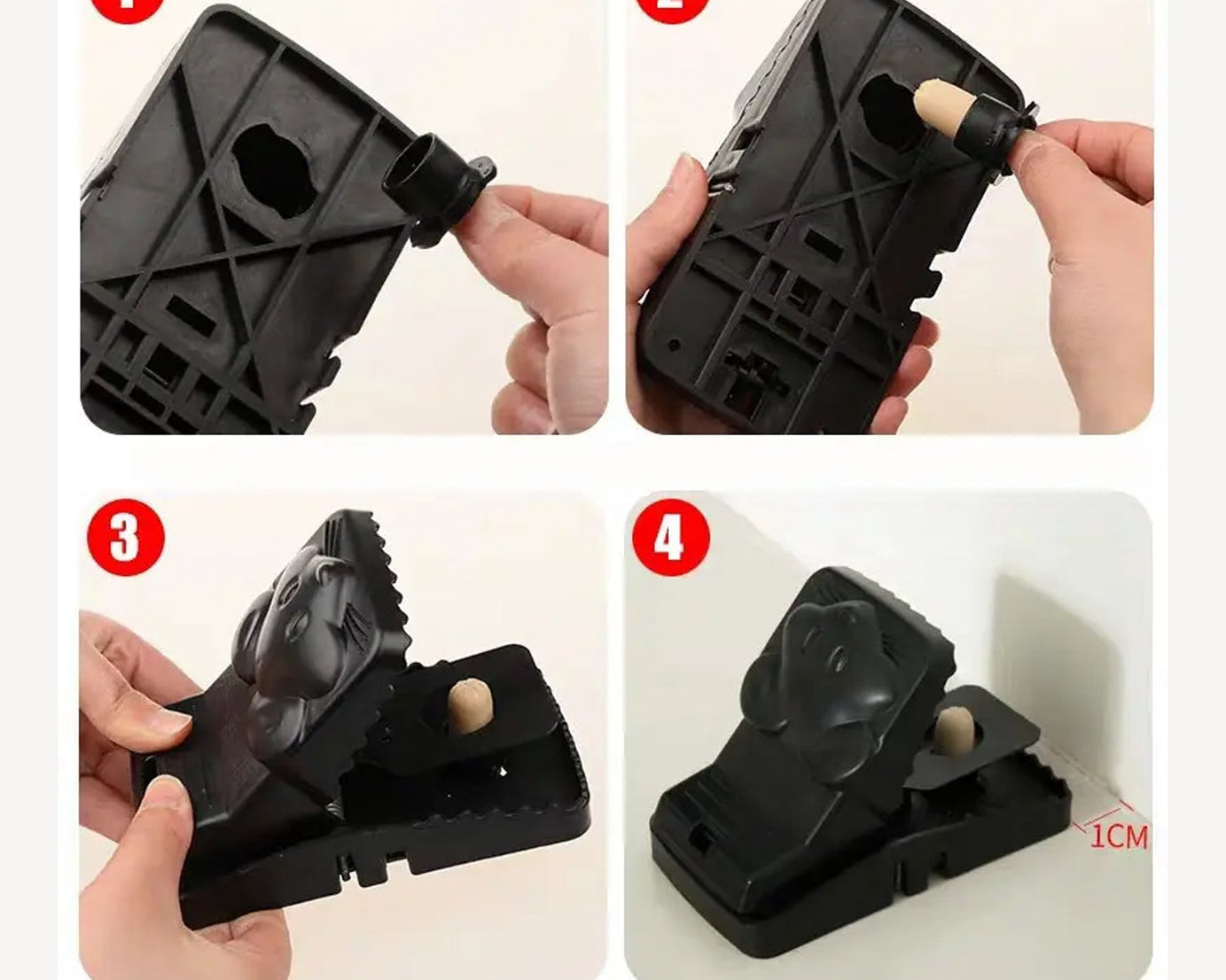 Mouse Catcher Trap Cage with Mouse Figure for Home, Kitchen, Room, Office, Indoor, Outdoor Mice Pest Control Reusable (1 Pc)