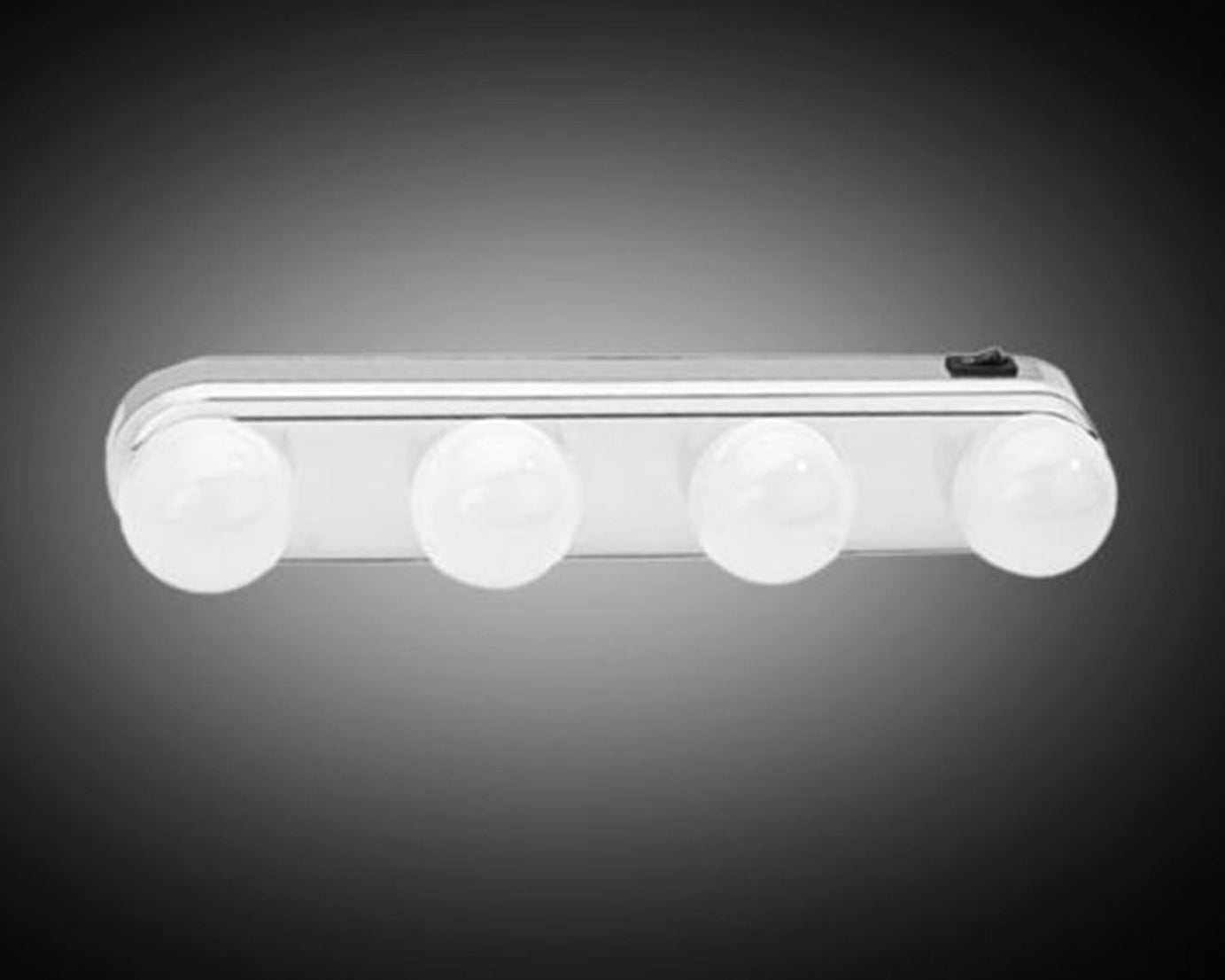 Makeup mirror with bright lighting setup
