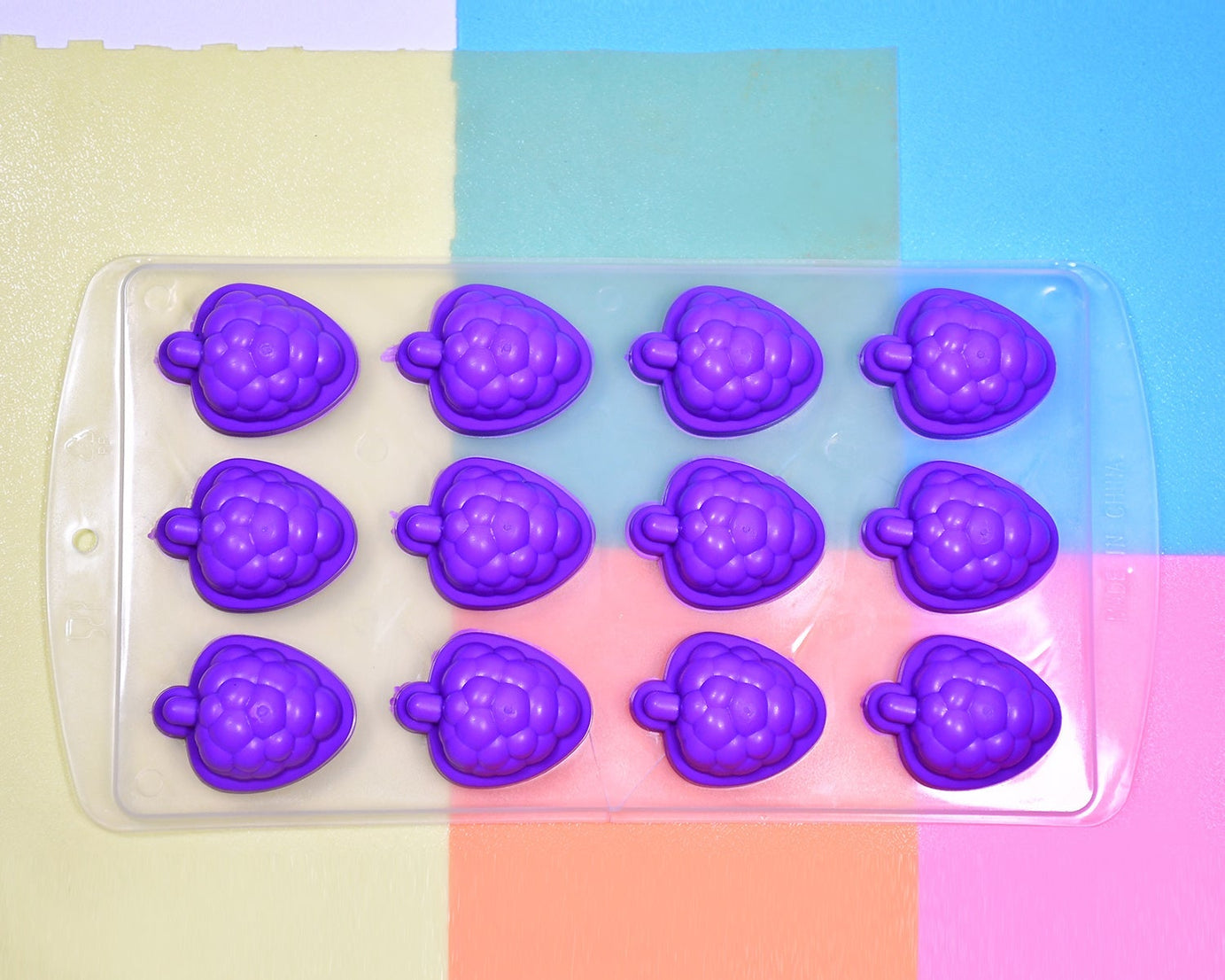 Silicone Mold Ice Cube Tray Creative Sweet Multi Type Ice Tray Buckets, Ice Cube Trays Multi Fruit Shape Ice Tray (1 Pc)