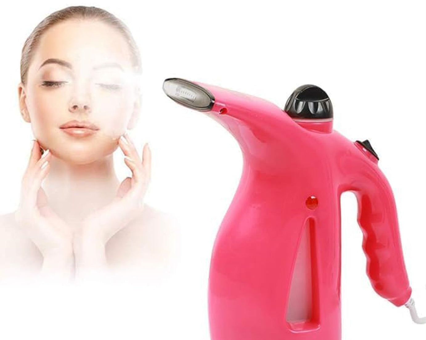 Portable 4 in 1 Handheld Garment Steamer & Facial Steamer Electric Iron Steam Portable Handy Vapor Steamer