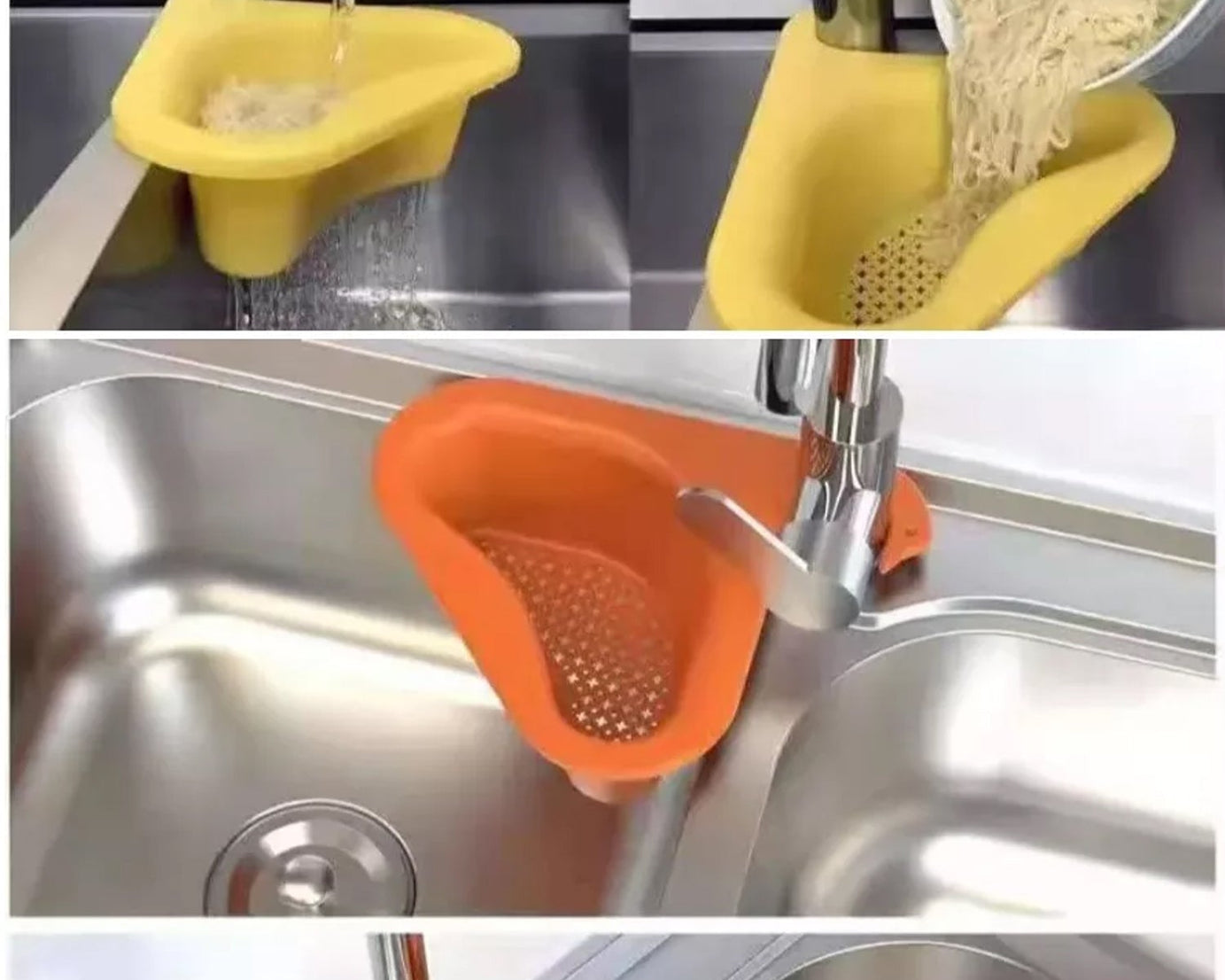 Sink strainer in the shape of a swan for effective waste removal