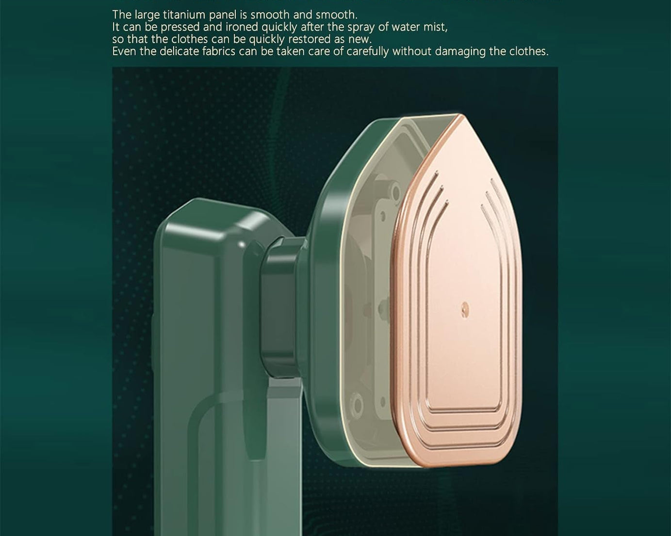 Mini Steamer & Iron: 2-in-1 Portable Travel Friendly