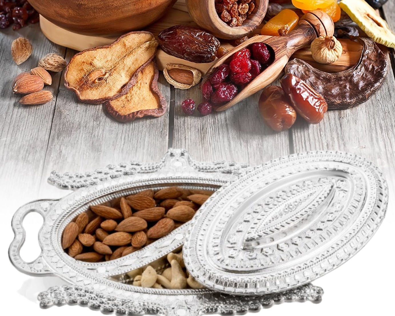 Unique peacock design serving tray for home décor