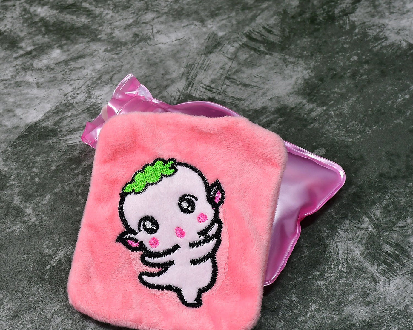 6532 Pink Cartoon small Hot Water Bag with Cover for Pain Relief, Neck, Shoulder Pain and Hand, Feet Warmer, Menstrual Cramps.
