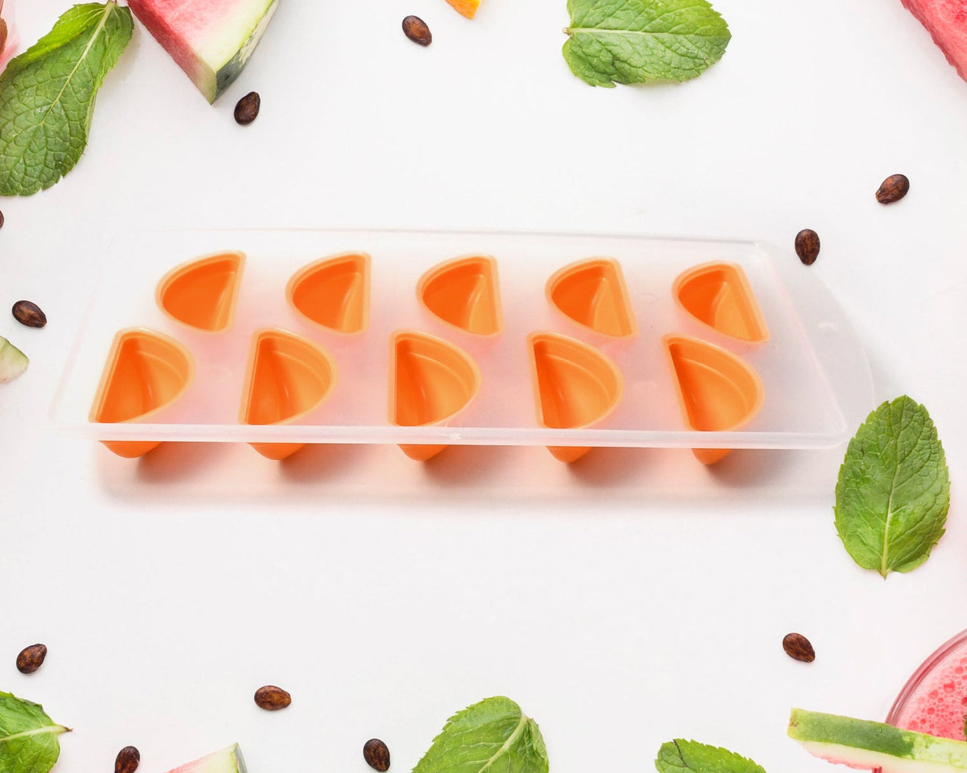 Silicone Mold Ice Cube Tray Creative Sweet Multi Type Ice Tray Buckets, Ice Cube Trays Multi Fruit Shape Ice Tray (1 Pc)