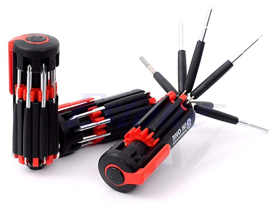 Multi-function screwdriver set with torch