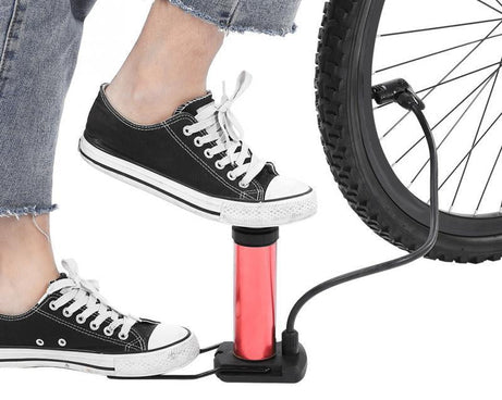 Portable Mini Foot Pump for Bicycle, Bike, and Car
