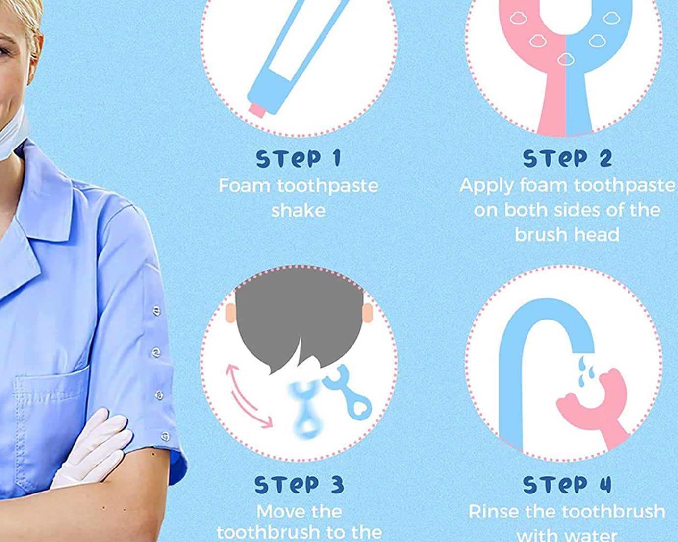 Manual whitening toothbrush