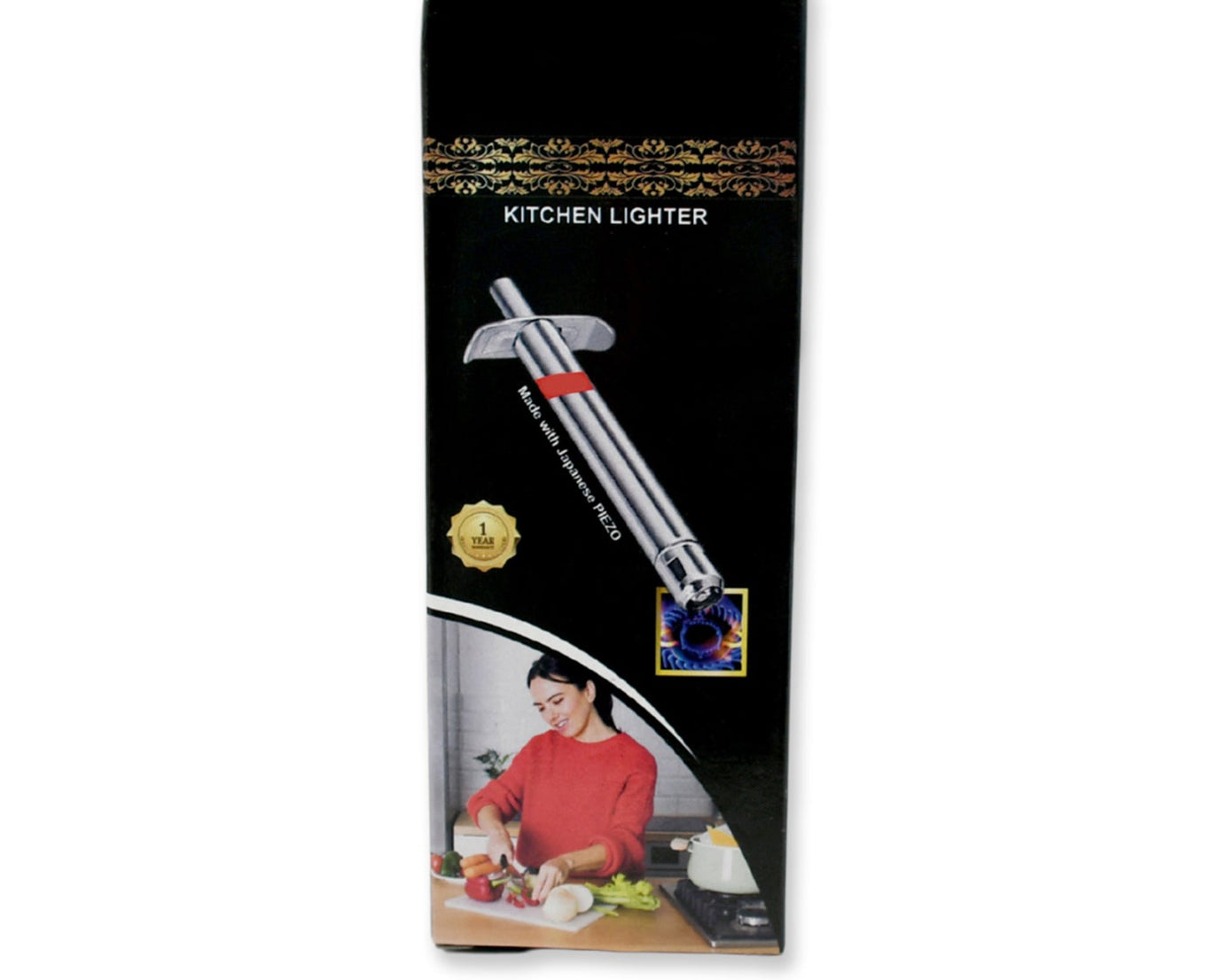 Stainless Steel Gas Lighter for Kitchen Gas Stove, Long Lasting, Unbreakable Lighters for Gas Stoves, Restaurants & Kitchen (1 Pc)