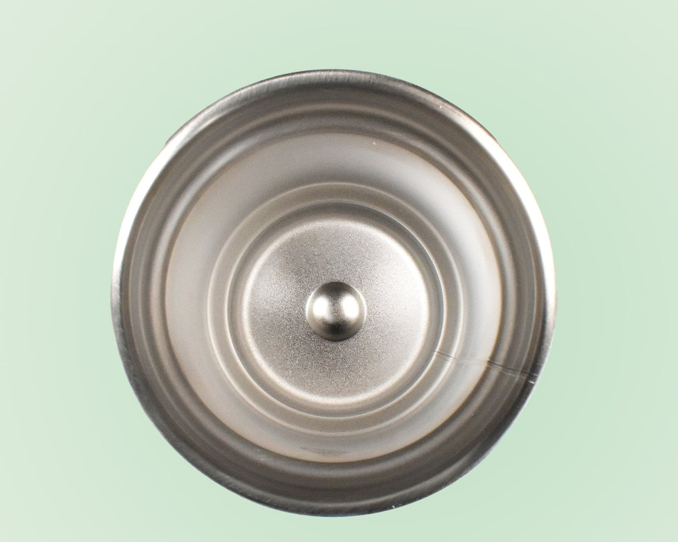 Lidless stainless steel drink mug