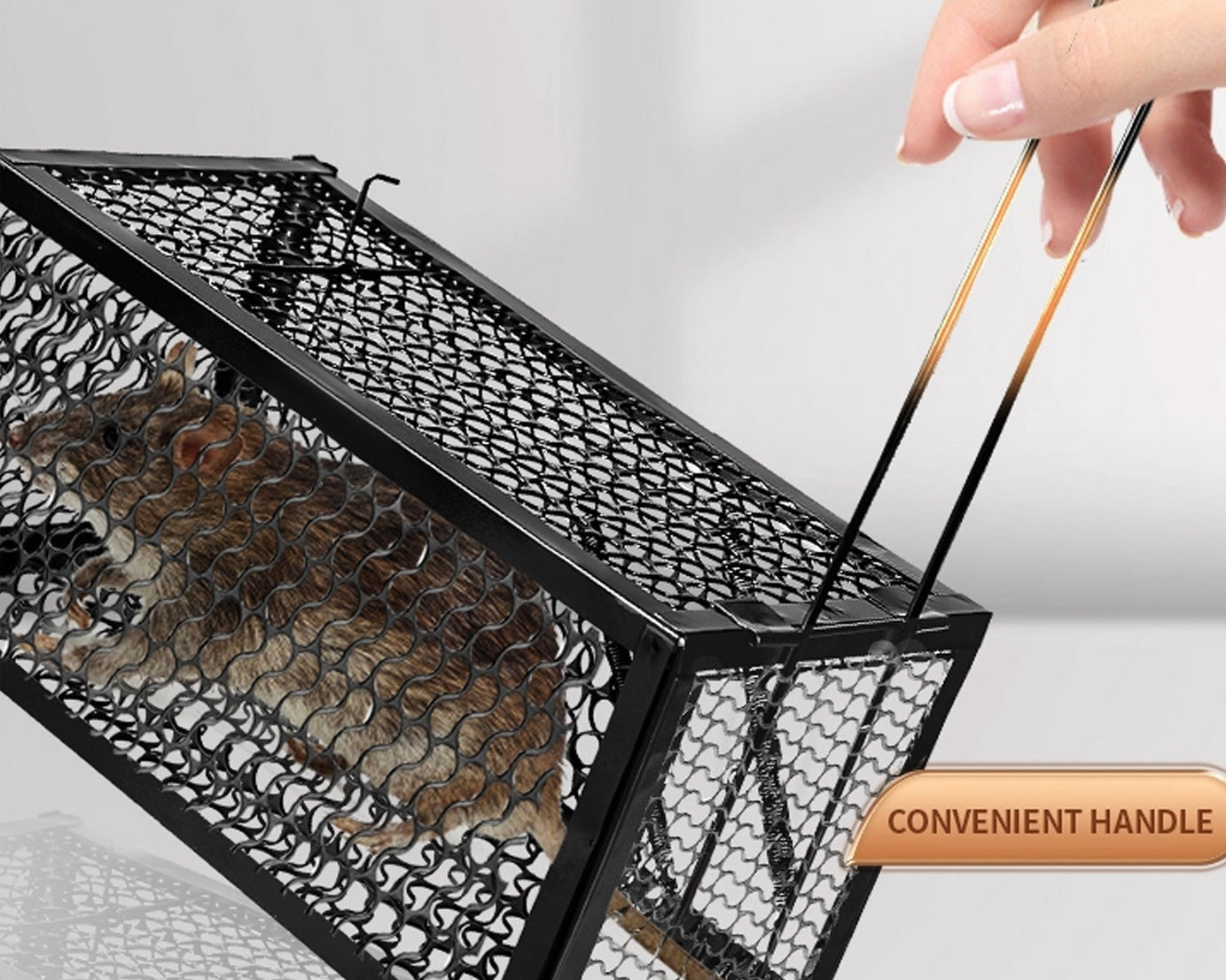 Foldable Mouse Trap Squirrel Trap Small Live Animal Trap Mouse Voles Hamsters Live Cage Rat Mouse Cage Trap for Mice Easy to Catch and Release