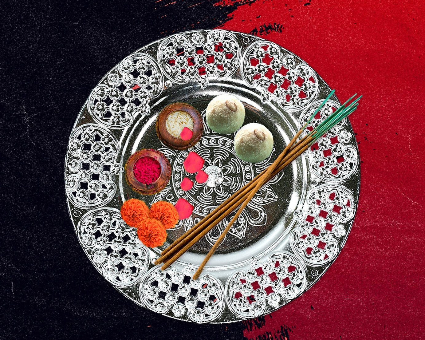 Beautiful Pooja Thali Set: Perfect for Everyday Use or Special Occasions