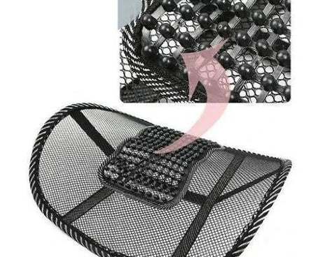 Ventilation back rest with lumbar support.