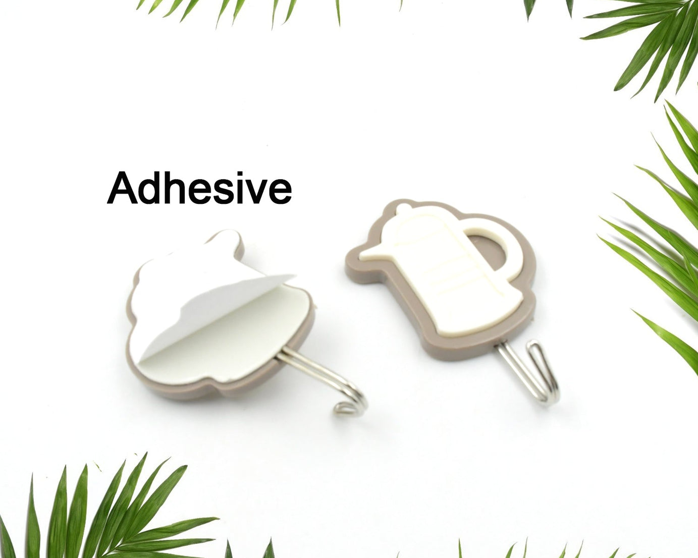 Multipurpose Wall Hooks: Strong & Self-Adhesive for Bathroom, Kitchen, Office