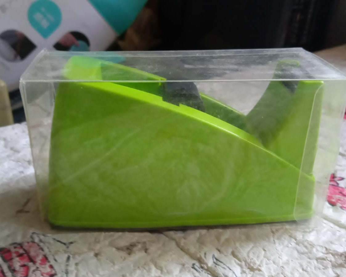 9514 Plastic Tape Dispenser Cutter for Home Office use, Tape Dispenser for Stationary, Tape Cutter Packaging Tape School Supplies (1 pc / 515 Gm)