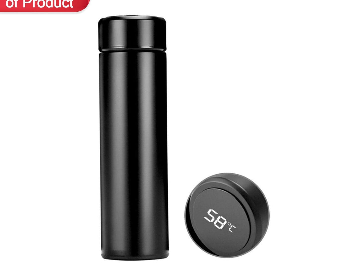 B grade stainless steel flask, close-up