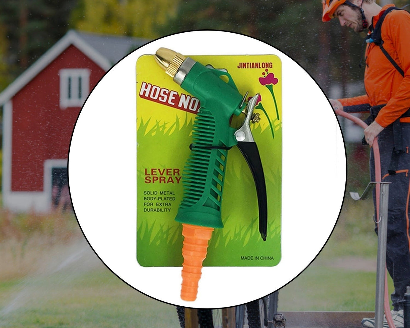 Durable Hose Nozzle Water Lever Spray Gun