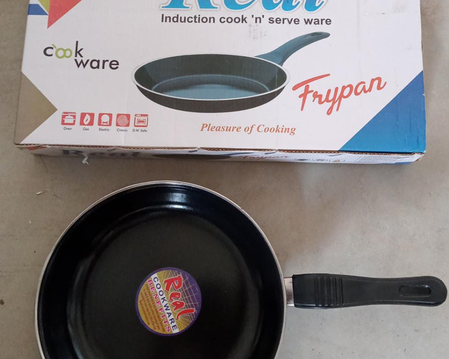 Hard anodized tadka fry pan, suitable for induction cooktops