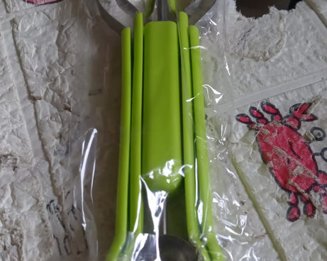 Stainless steel fruit scooper